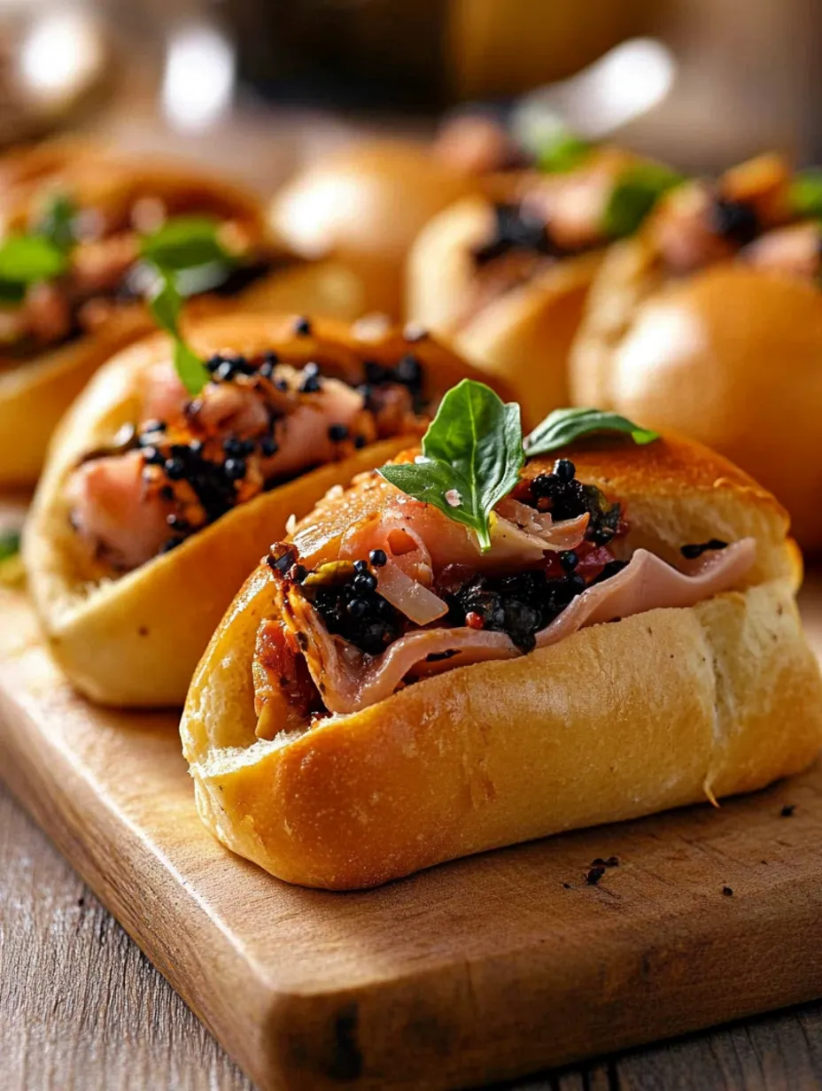 Mini-Sandwiches mit selbstgemachten Brioche-Brötchen