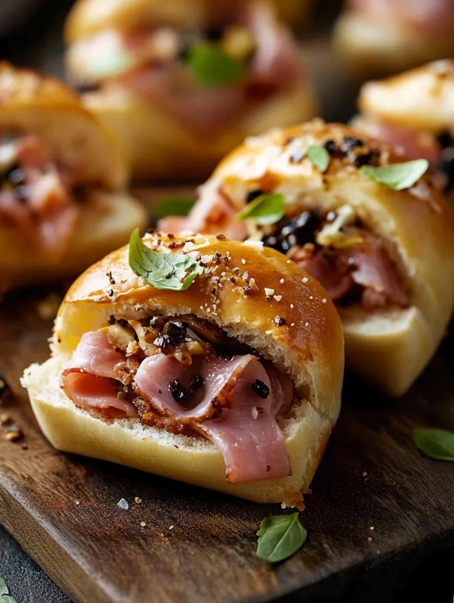 Köstliche Mini-Sandwiches mit hausgemachten Brioche-Brötchen