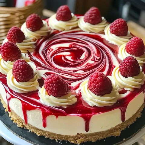Cremiger Schoko Himbeer Kuchen