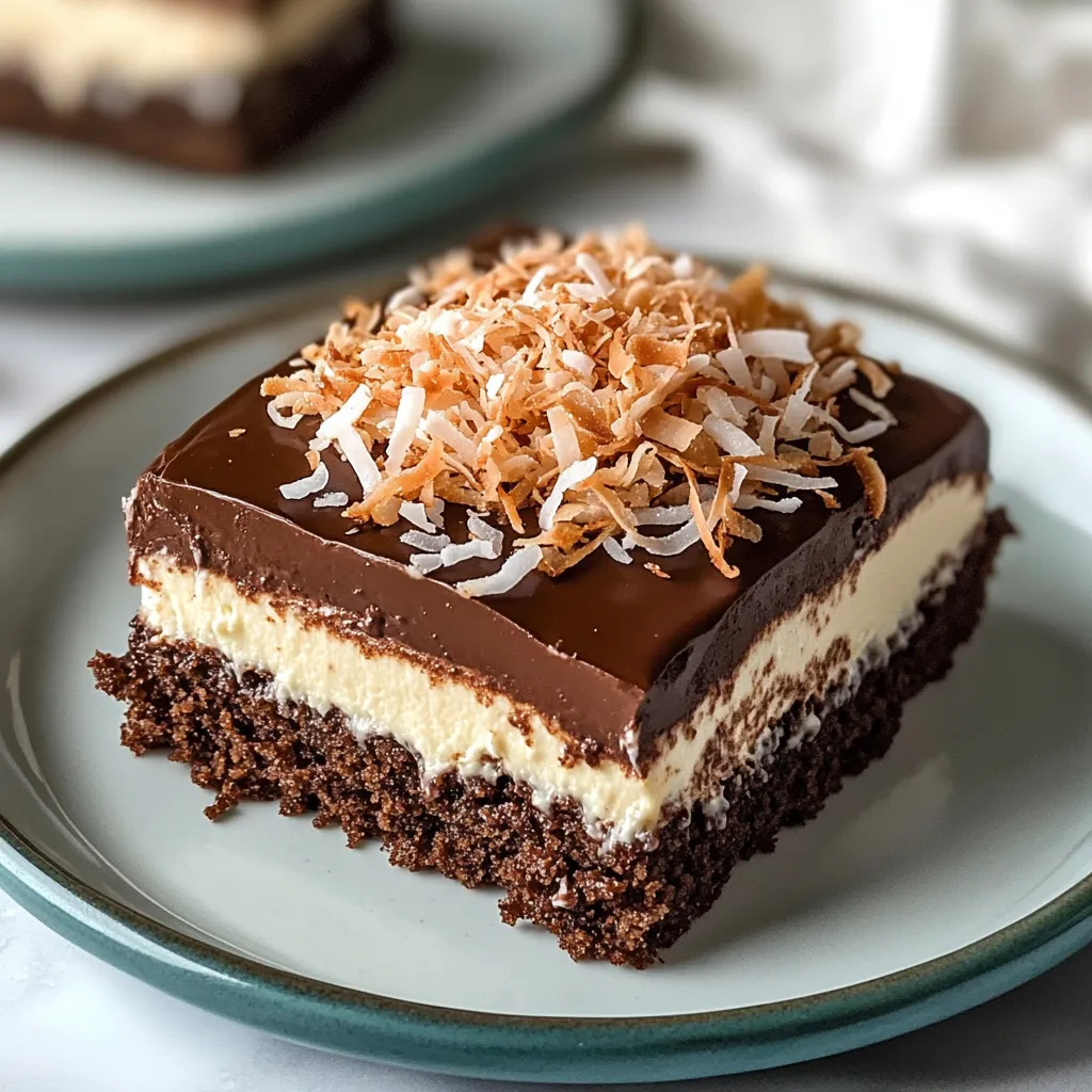 Einfache Mounds Schoko-Kokos-Torte