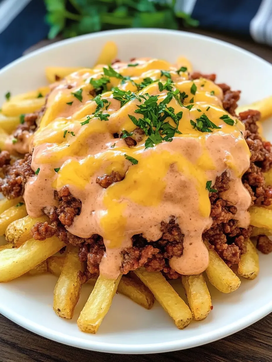 Pommes mit Hackfleisch und Bergkäse – Herzhaft, Gewürzt und Verlockend