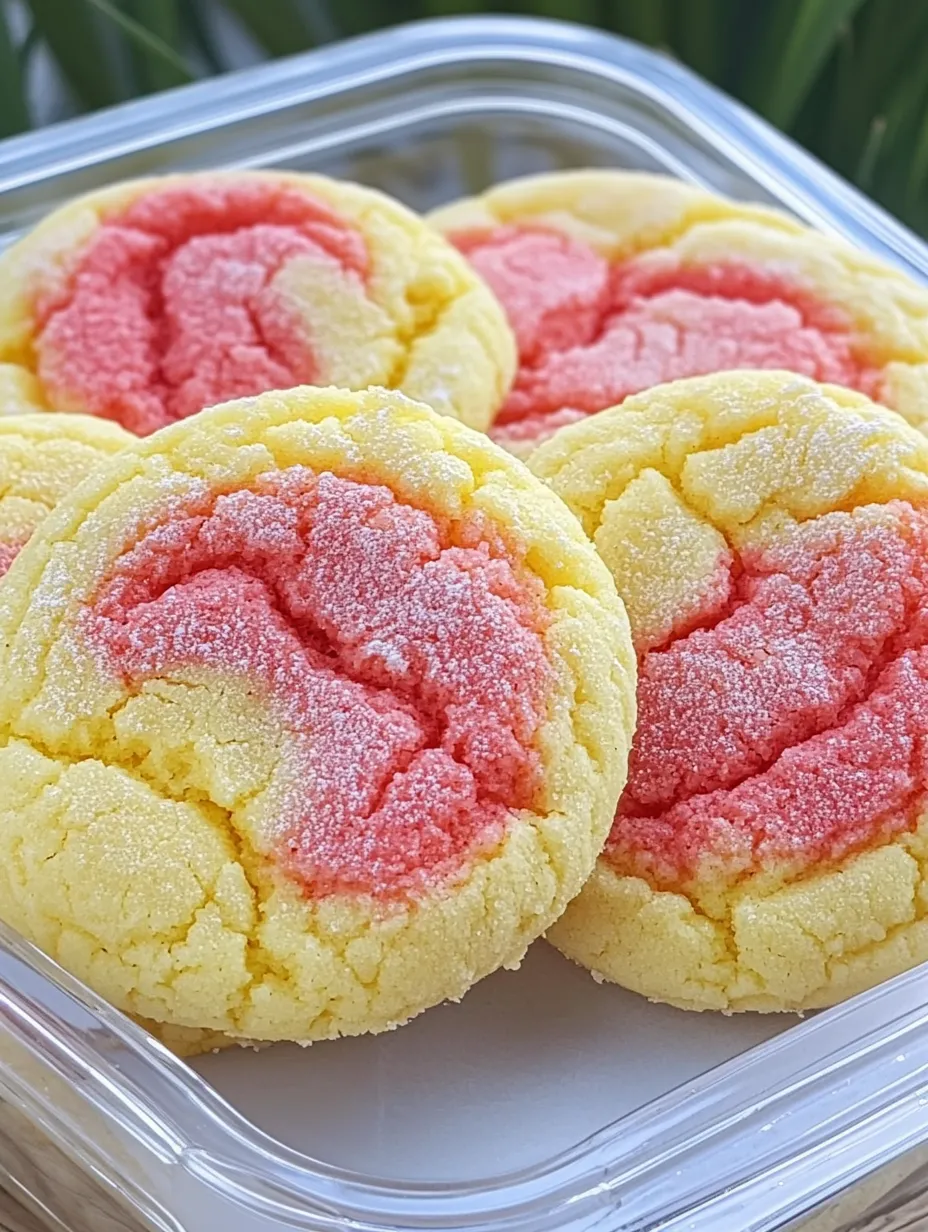 Erdbeer-Zitronen-Rührkuchen-Kekse