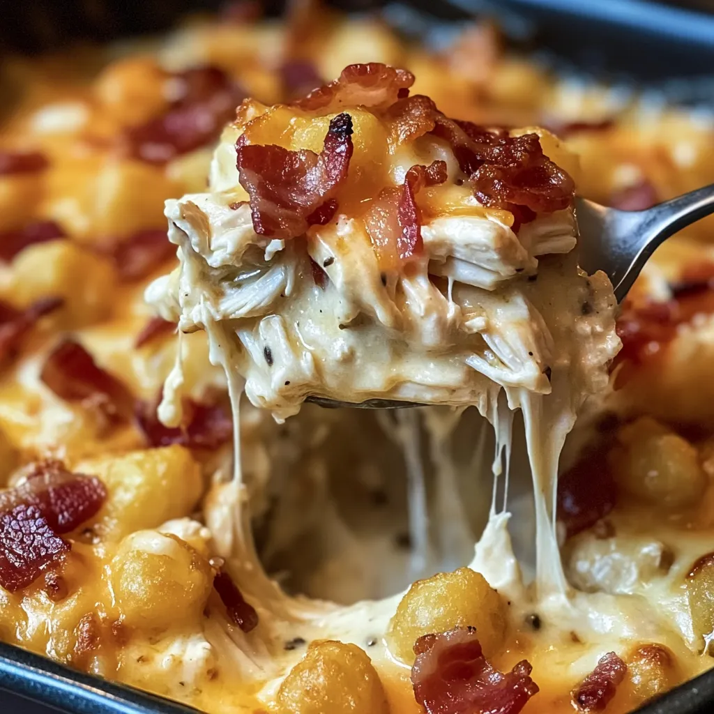 Hähnchen Bacon Ranch Auflauf