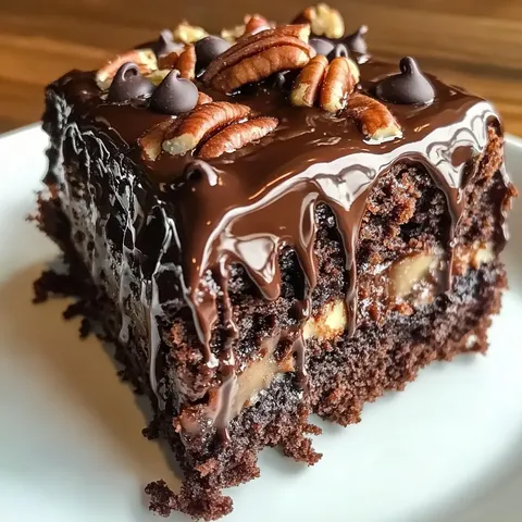 Schoko-Kuchen mit Löchern