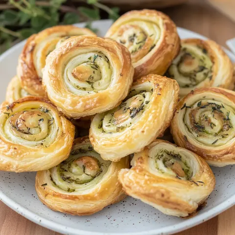 Knusprige Pesto-Blätterteig Häppchen