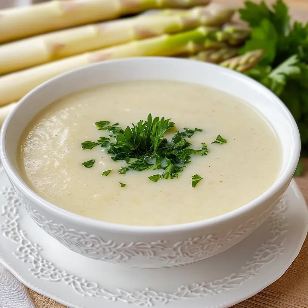 Samtige Spargelcremesuppe