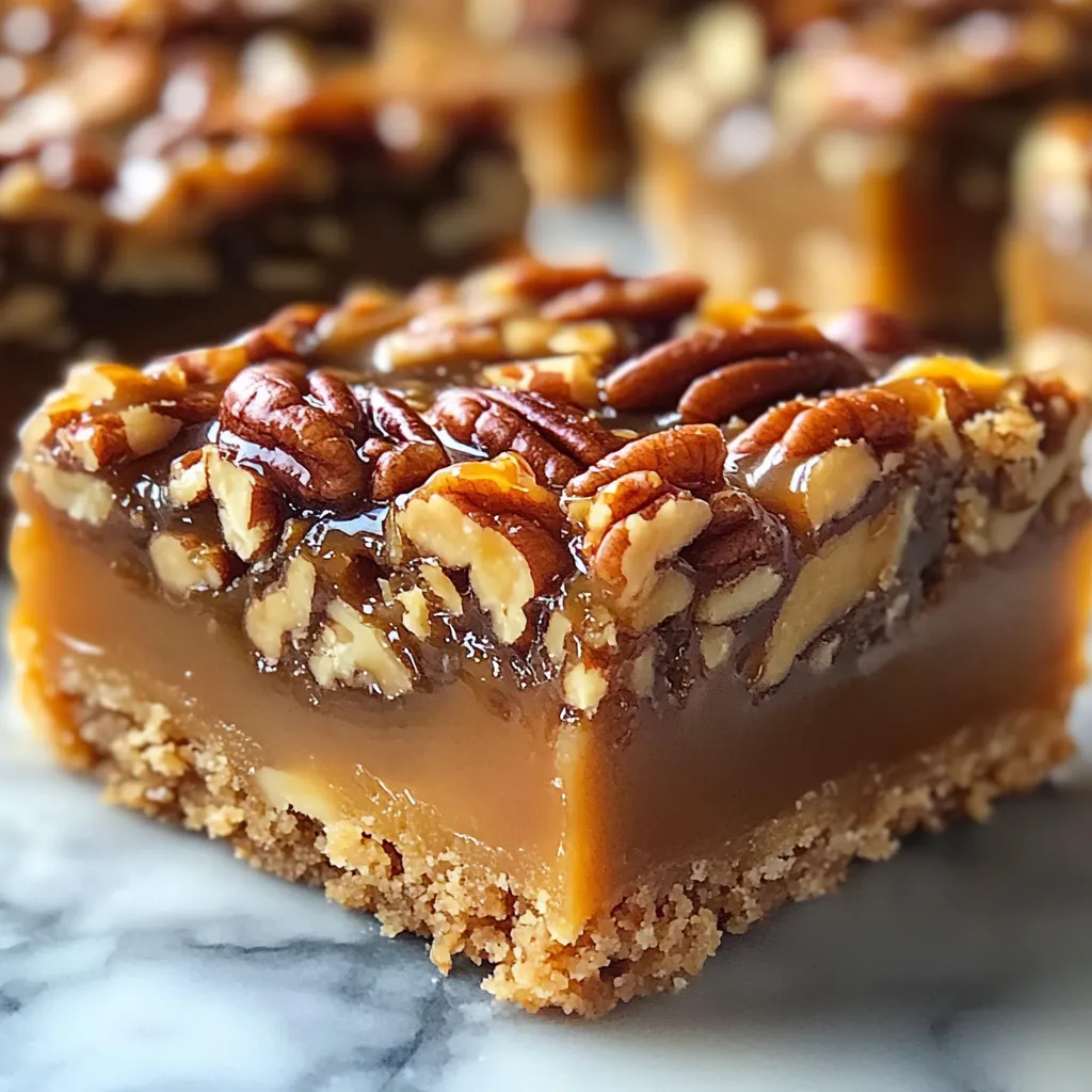 Karamell-Pecan-Schnitten