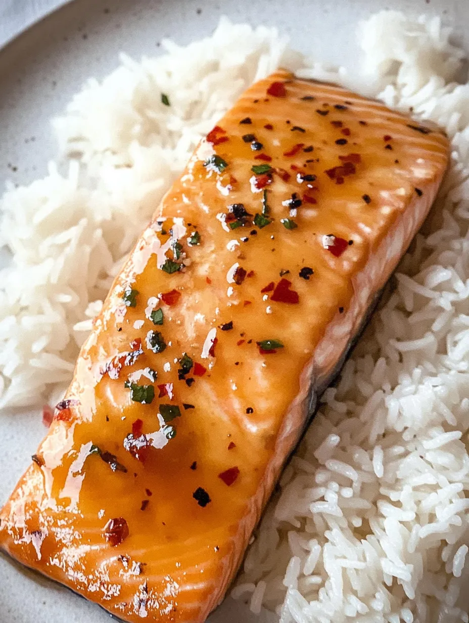 Scharfer Honig-Glasierter Lachs
