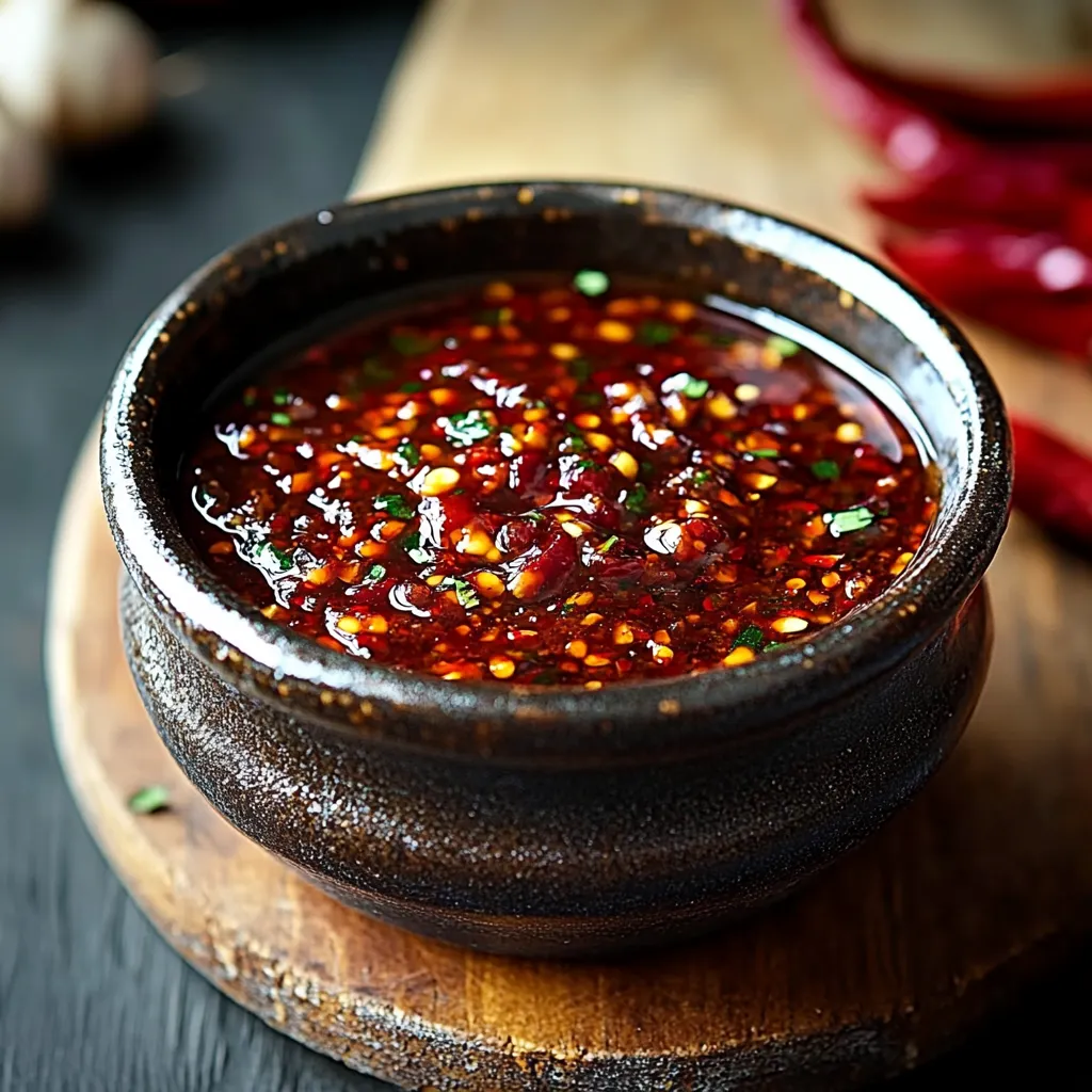 Hausgemachte Chili Knoblauch Sauce