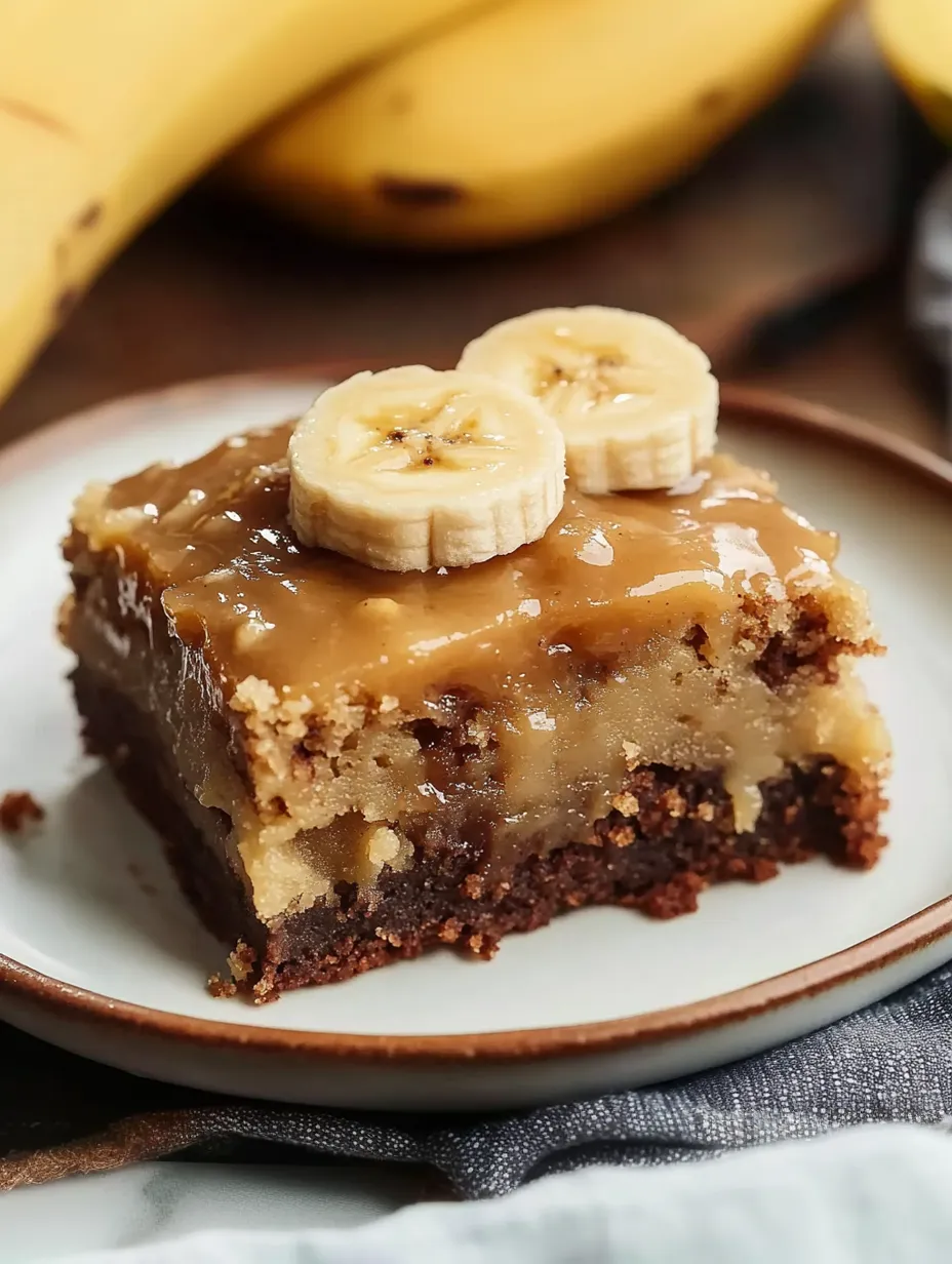Hausgemachte Bananenbrot-Brownies