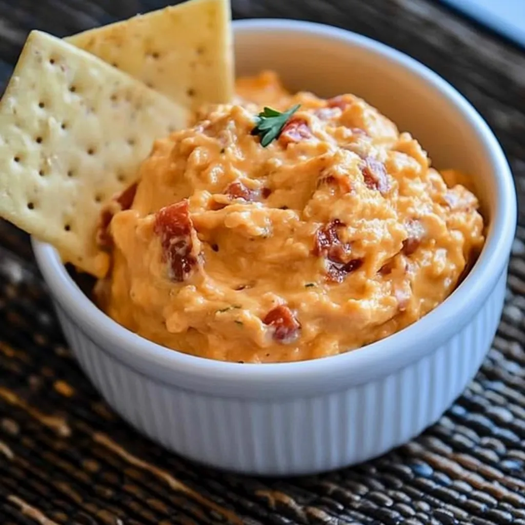 Schmackhafter Pimento Käseaufstrich