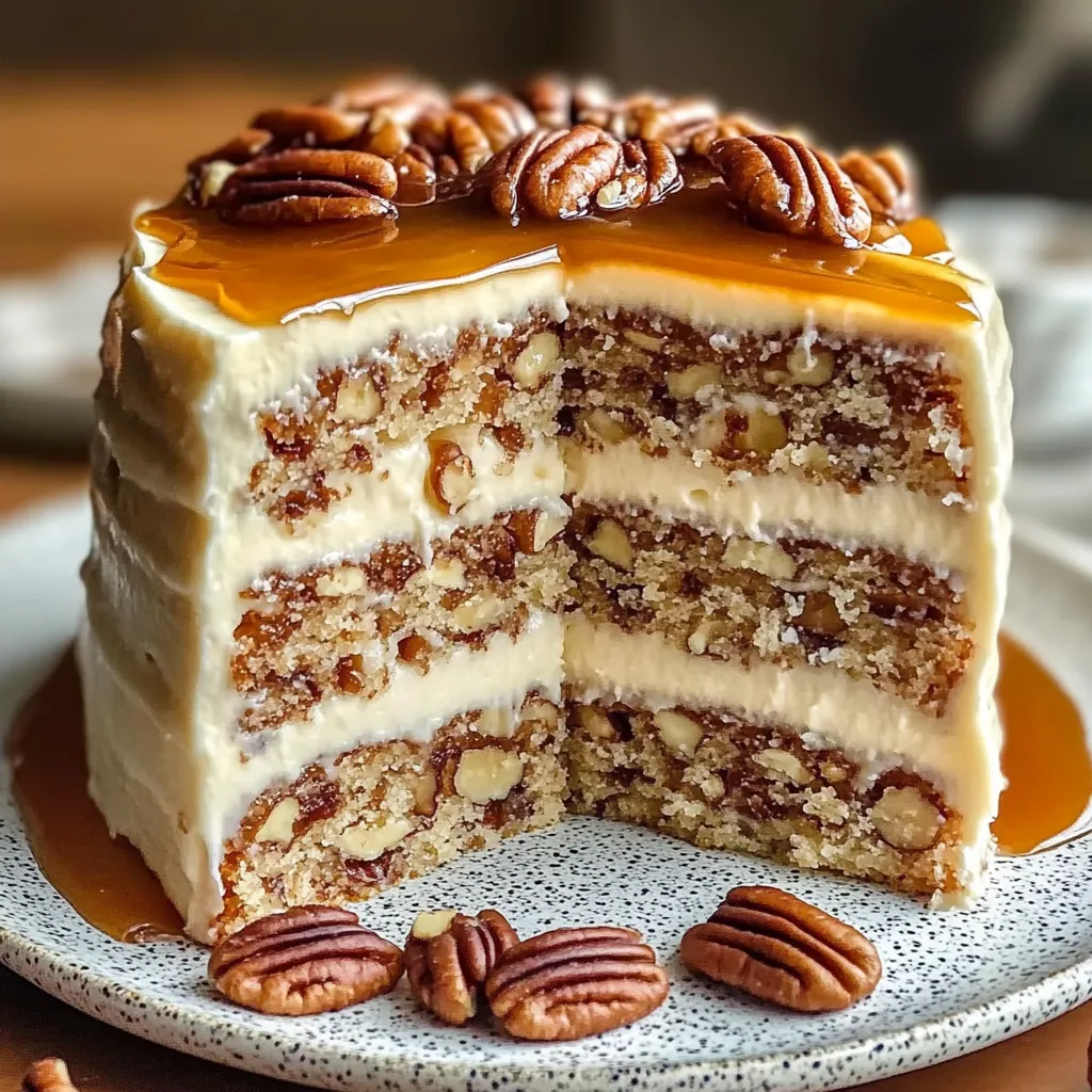 Südlicher Georgia Pekankuchen, Nahaufnahme