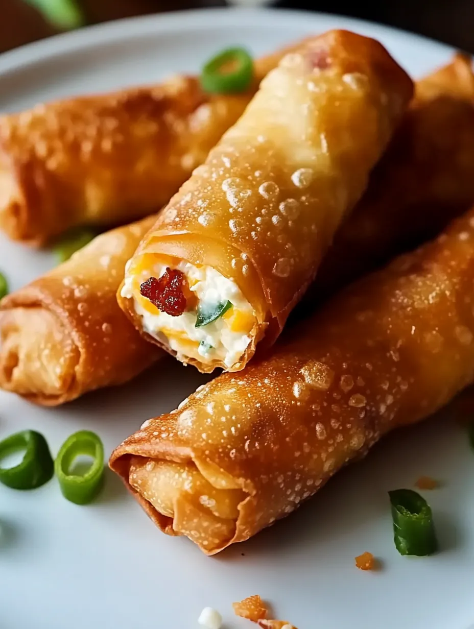 Super einfache Mini Jalapeño-Popper-Frühlingsrollen