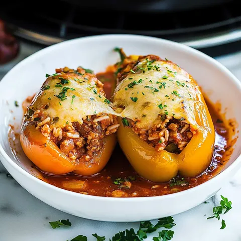 Gefüllte Paprika Italienisch