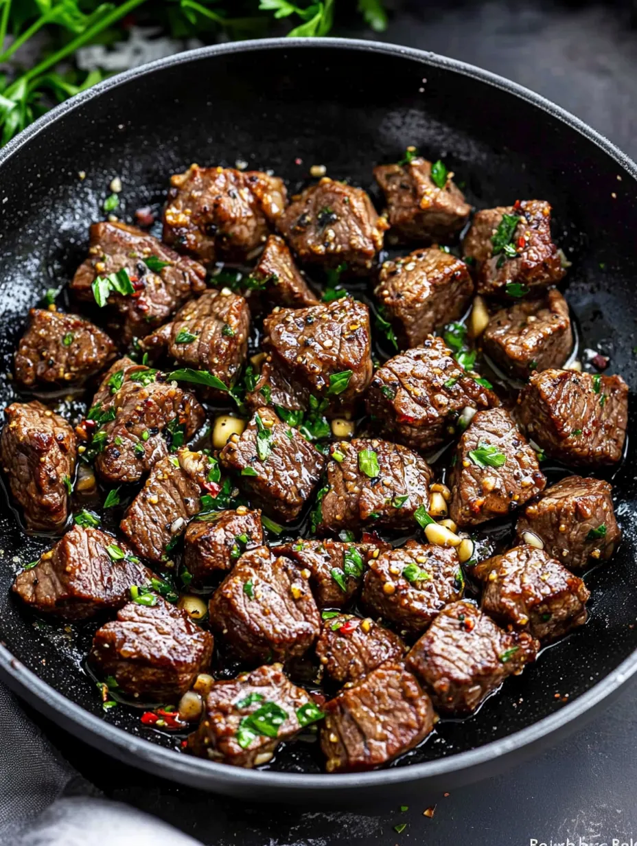 Knoblauchbutter Steakwürfel