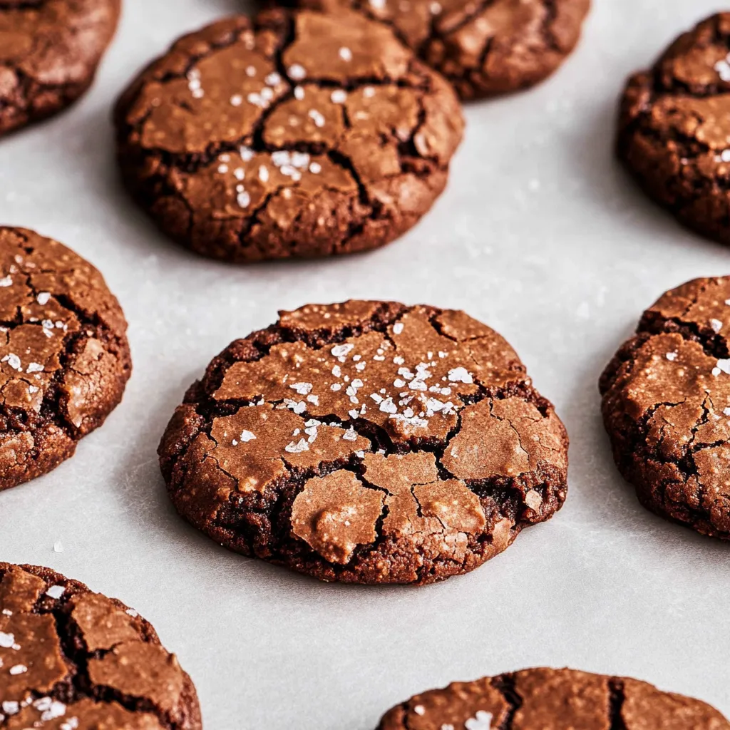 Schokoladige Crinkle Kekse