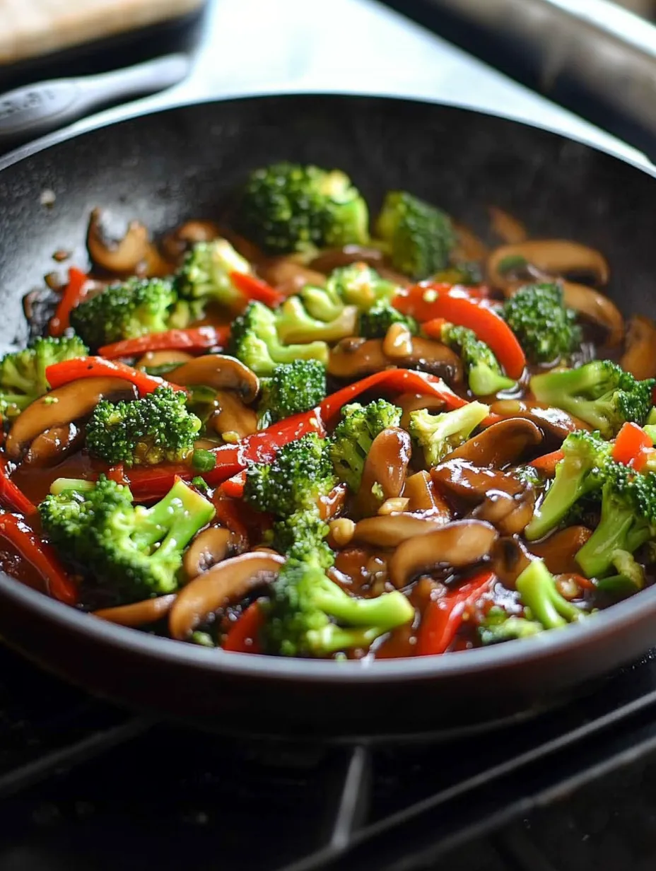 Chinesisches Gemüse im Wok