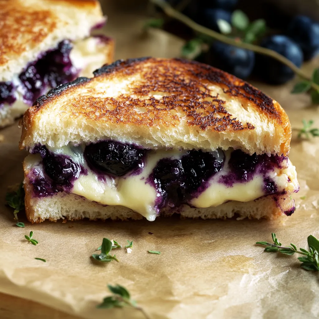 Blaubeer Cheddar Toast
