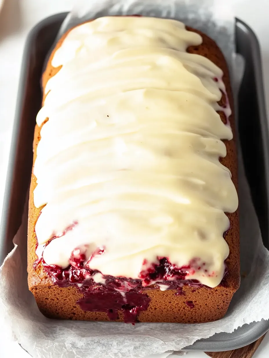 Selbstgemachter Weiße-Schokolade-Himbeer-Kastenkuchen
