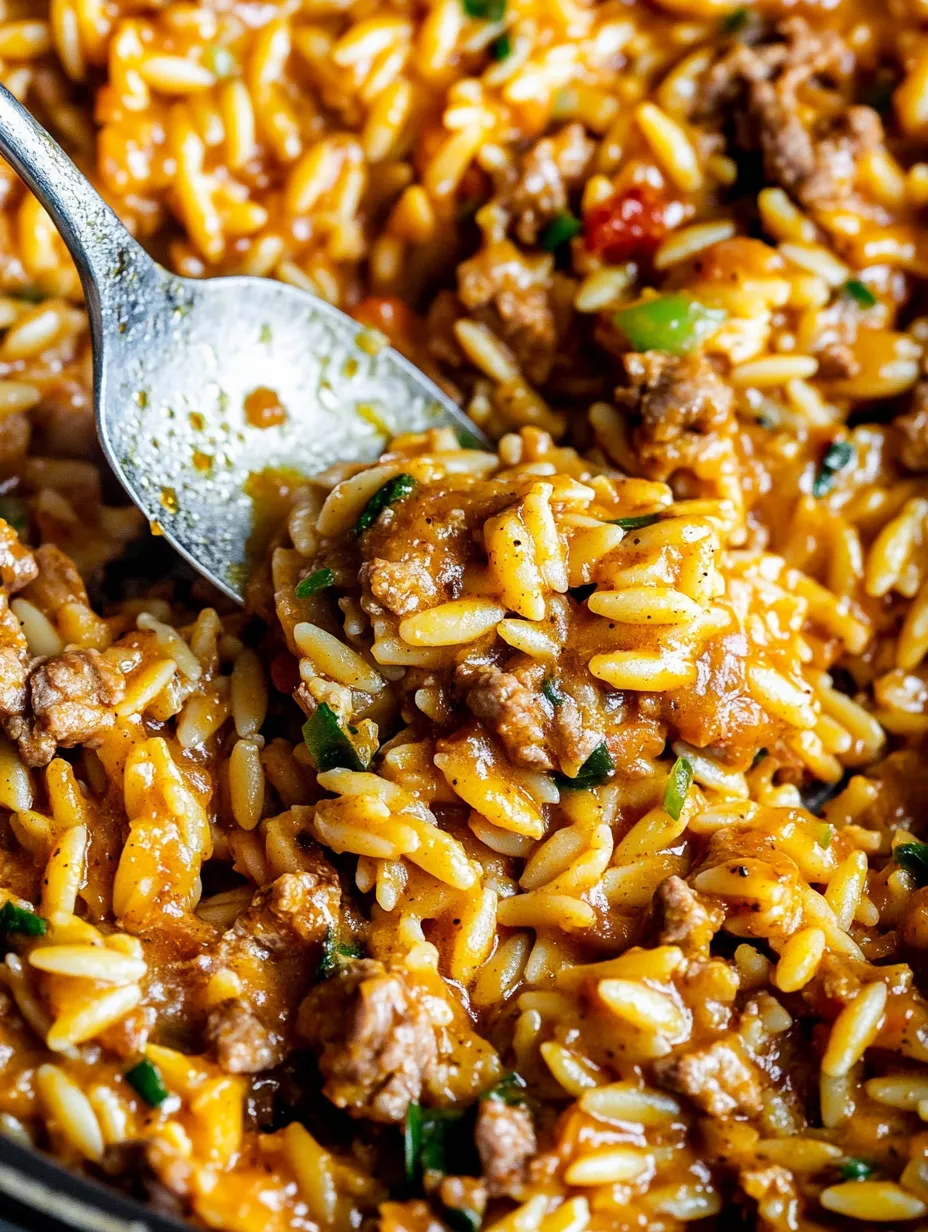 Hausgemachtes Cajun Dirty Orzo