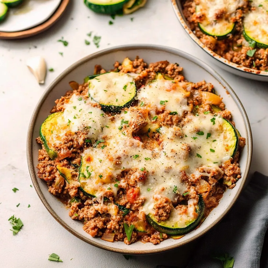 Zucchini Hackfleisch Auflauf
