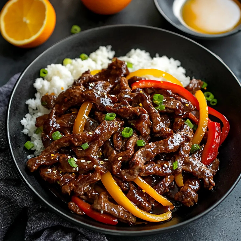 Knuspriges Orangenfleisch