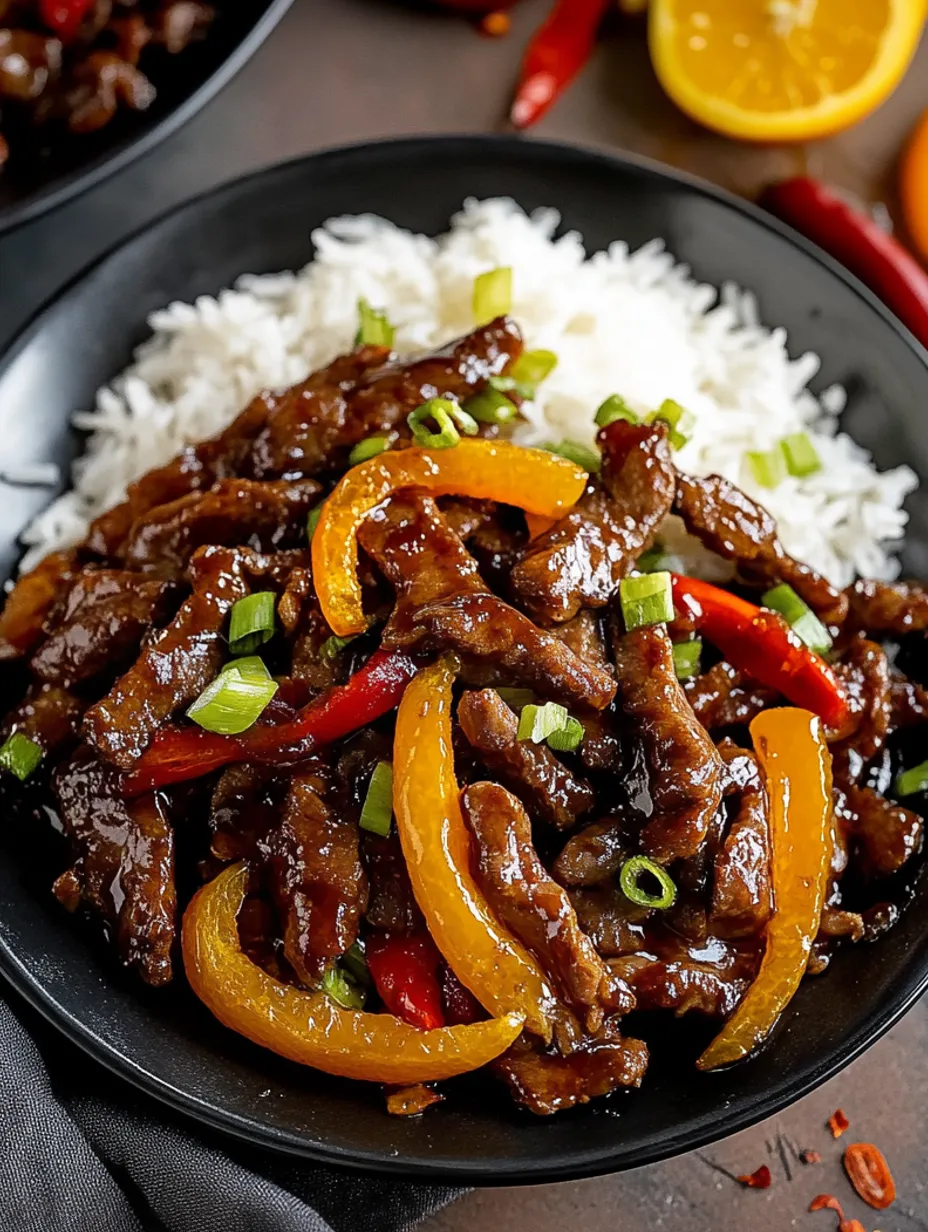 Bestes Orangen-Rindfleisch knusprig