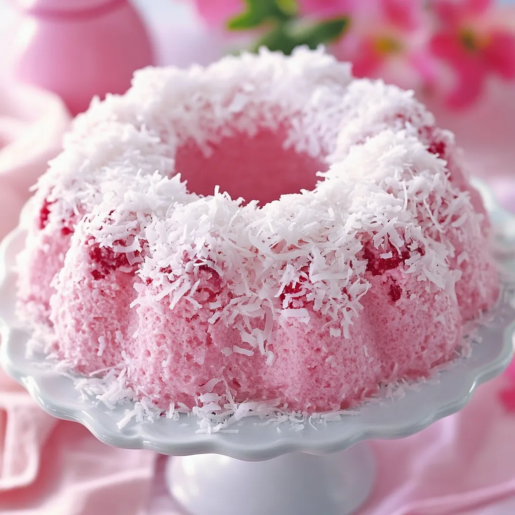 Nahaufnahme Kokos-Himbeer-Schneeballtorte