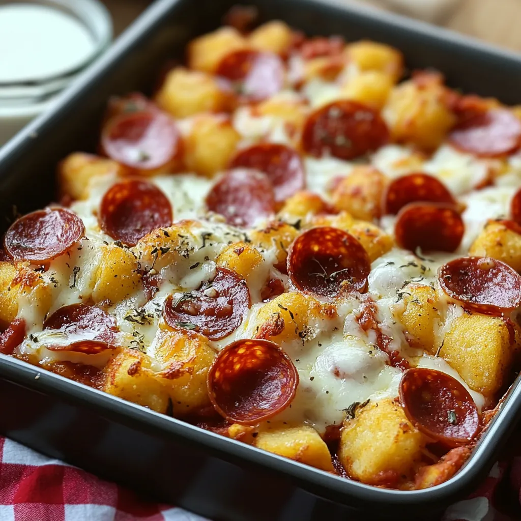 Pizza-Kartoffelrösti-Auflauf Rezept