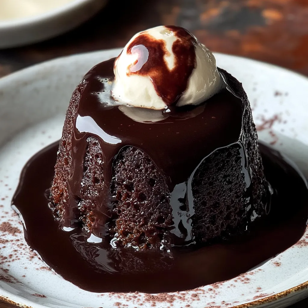 Toffee Schoko Pudding für Zwei