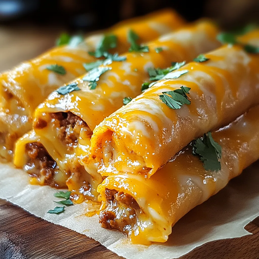 Nahaufnahme Käsige Taco-Stäbchen