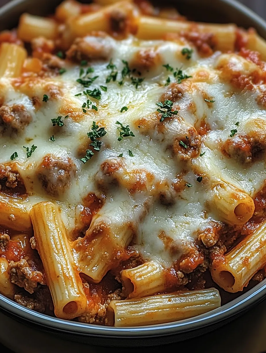Ultimativer cremiger käsiger Ziti-Auflauf