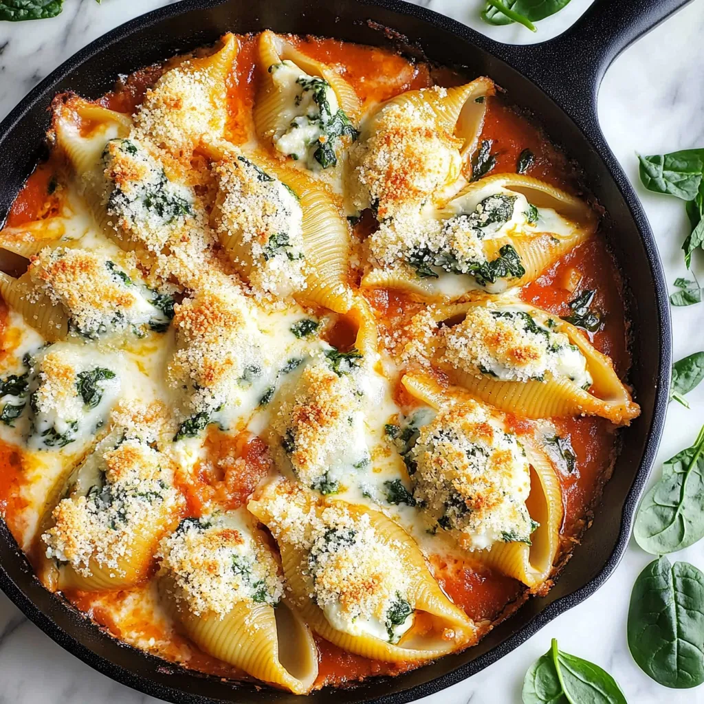 Einfaches Rezept für Ricotta-gefüllte Muschelnudeln