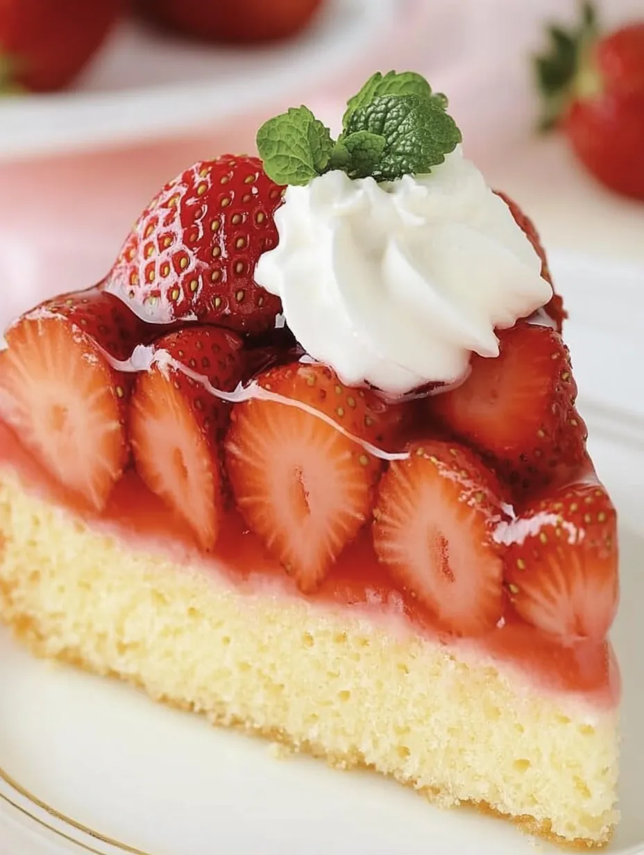 Erdbeertorte mit luftigem Boden