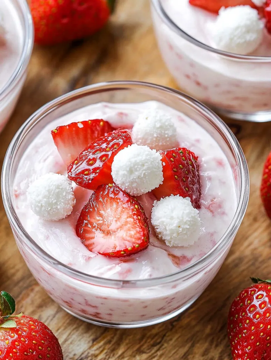 Luftiges Erdbeer-Kokos-Dessert – Einfach & Köstlich