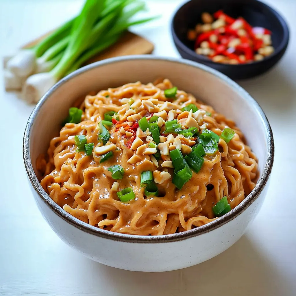 Erdnussbutter Ramen Nudeln