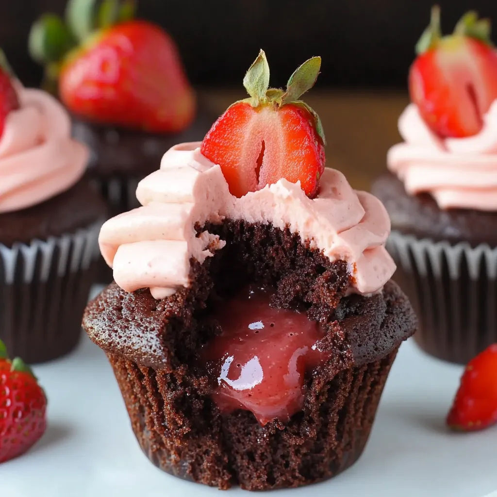 Schoko Erdbeer Muffins