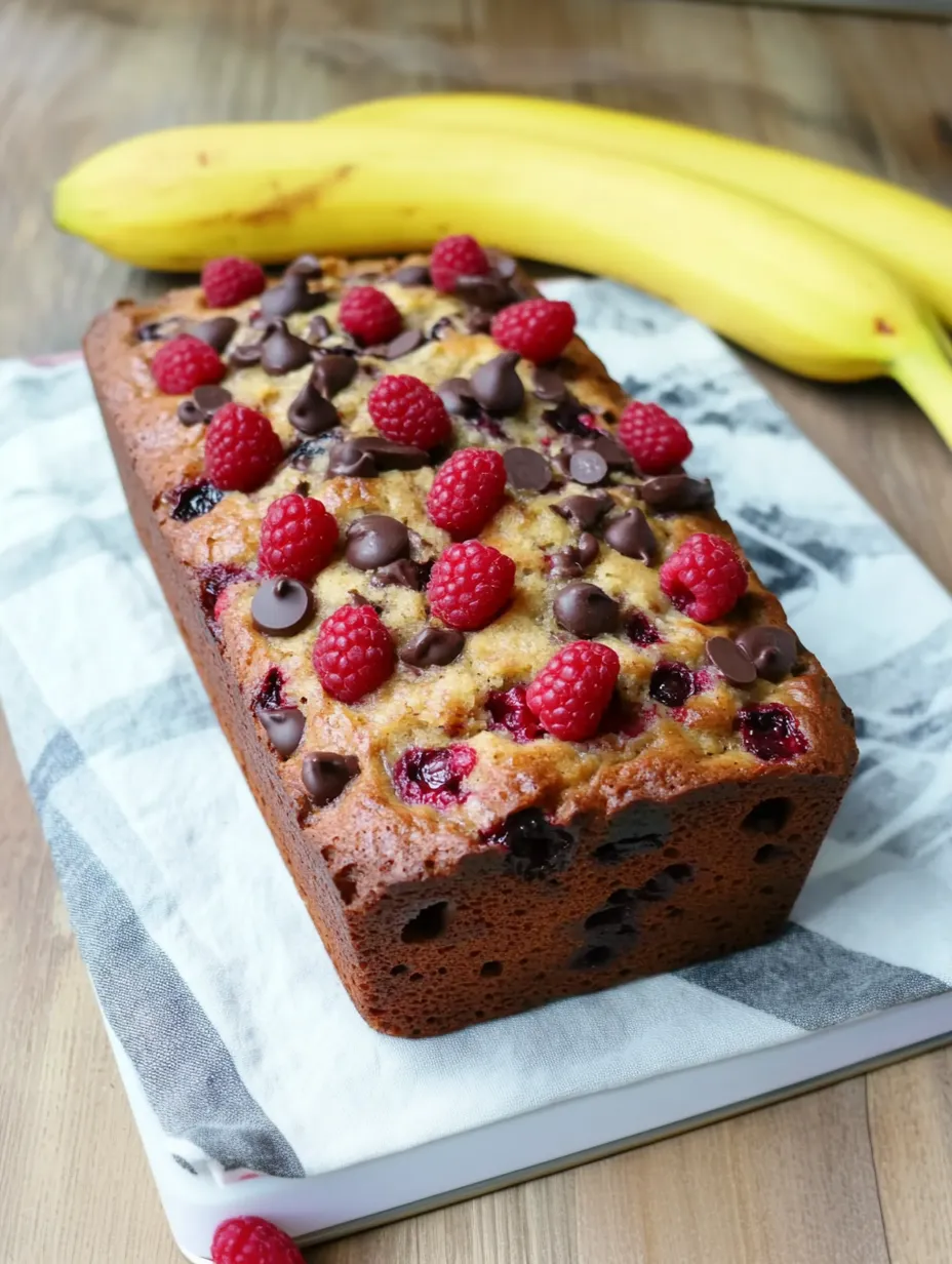 Himbeer-Zartbitter-Bananenbrot Zubereitung
