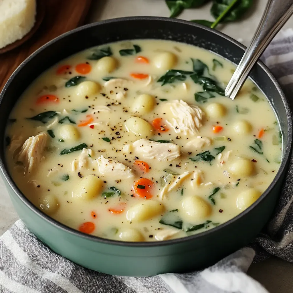 Huhn Gnocchi Suppe