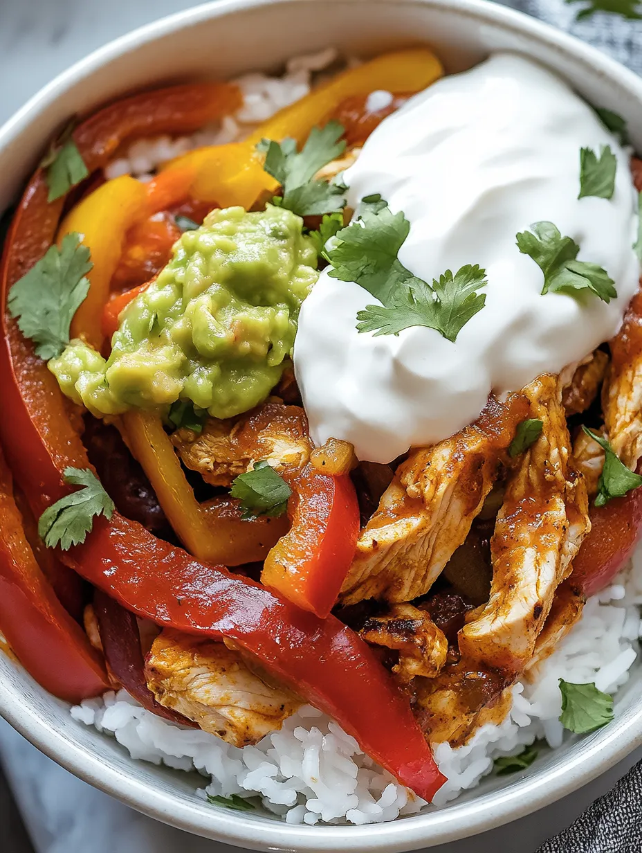Chicken Fajita Bowl Hausgemacht