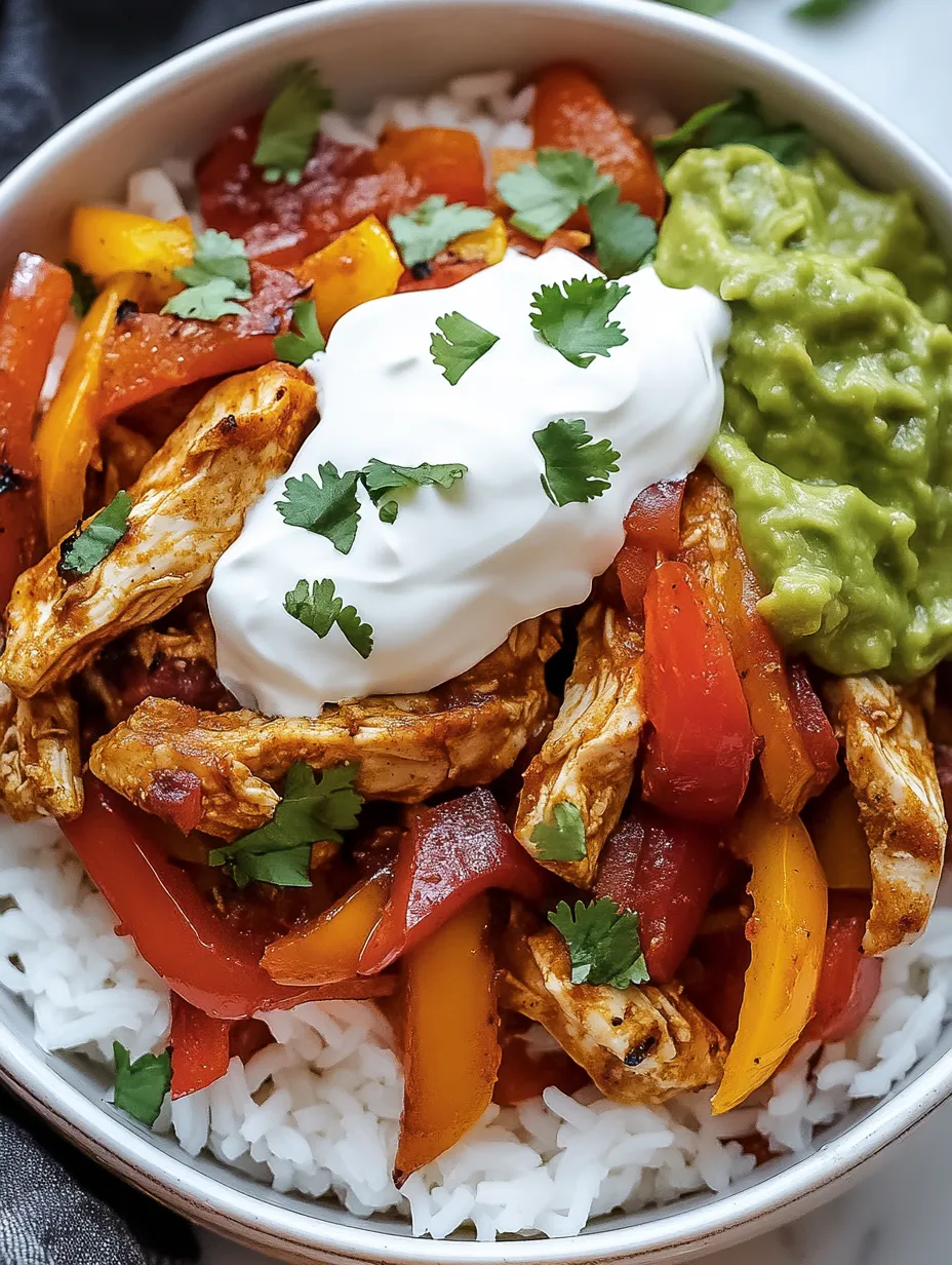 Chicken Fajita Bowl Anleitung