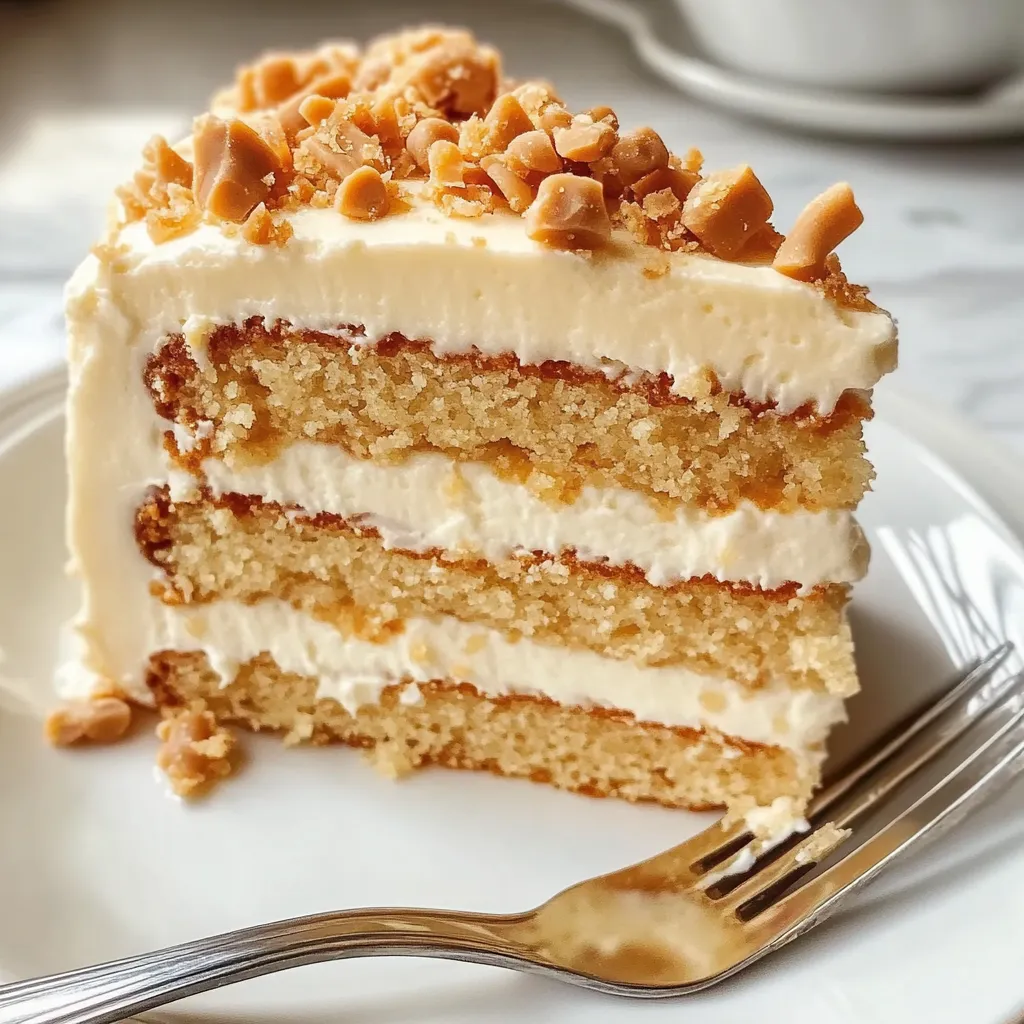 Detailansicht Butterscotch Crunch Kuchen