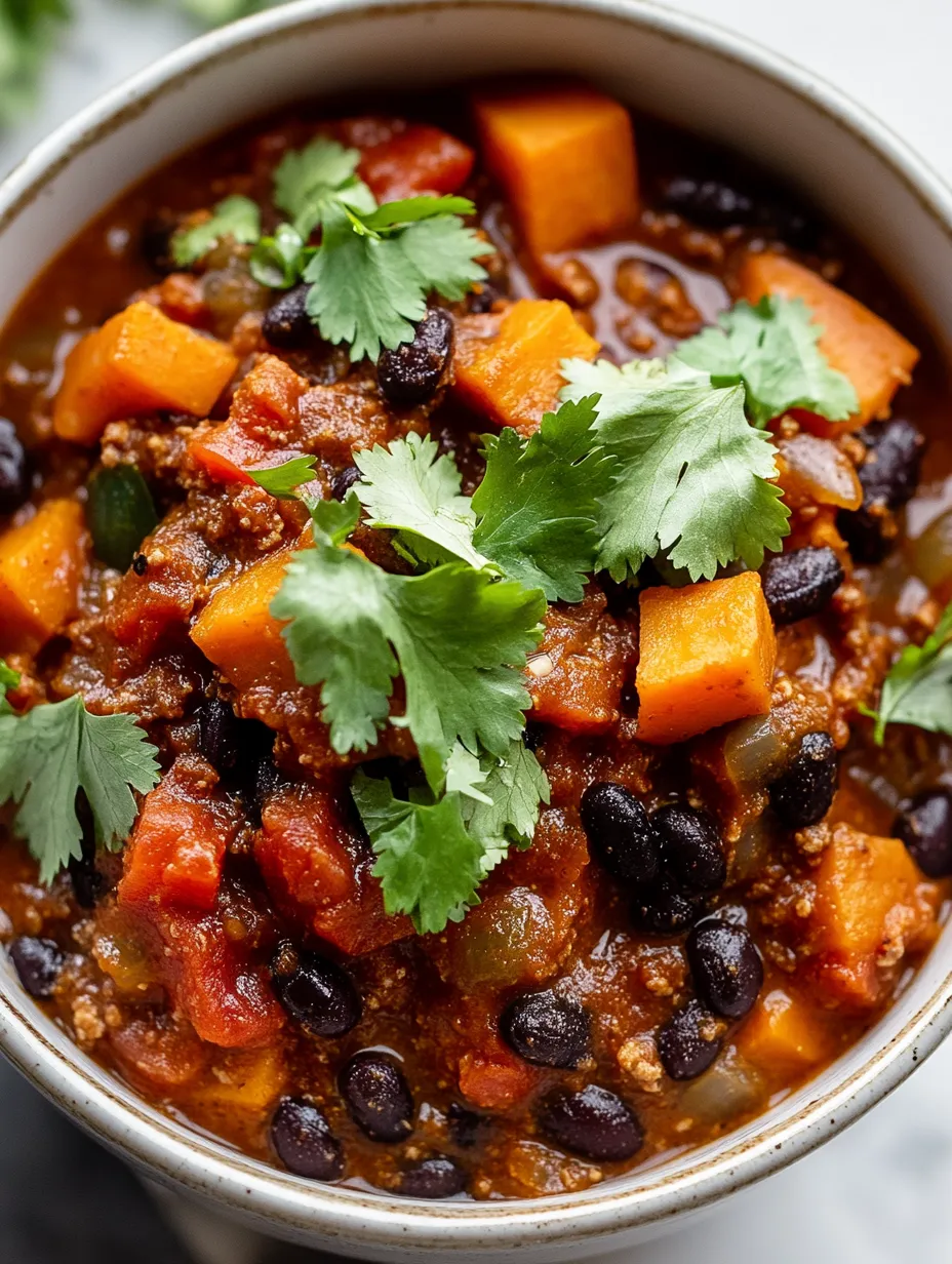 Süßkartoffel-Bohnen-Chili Rezept