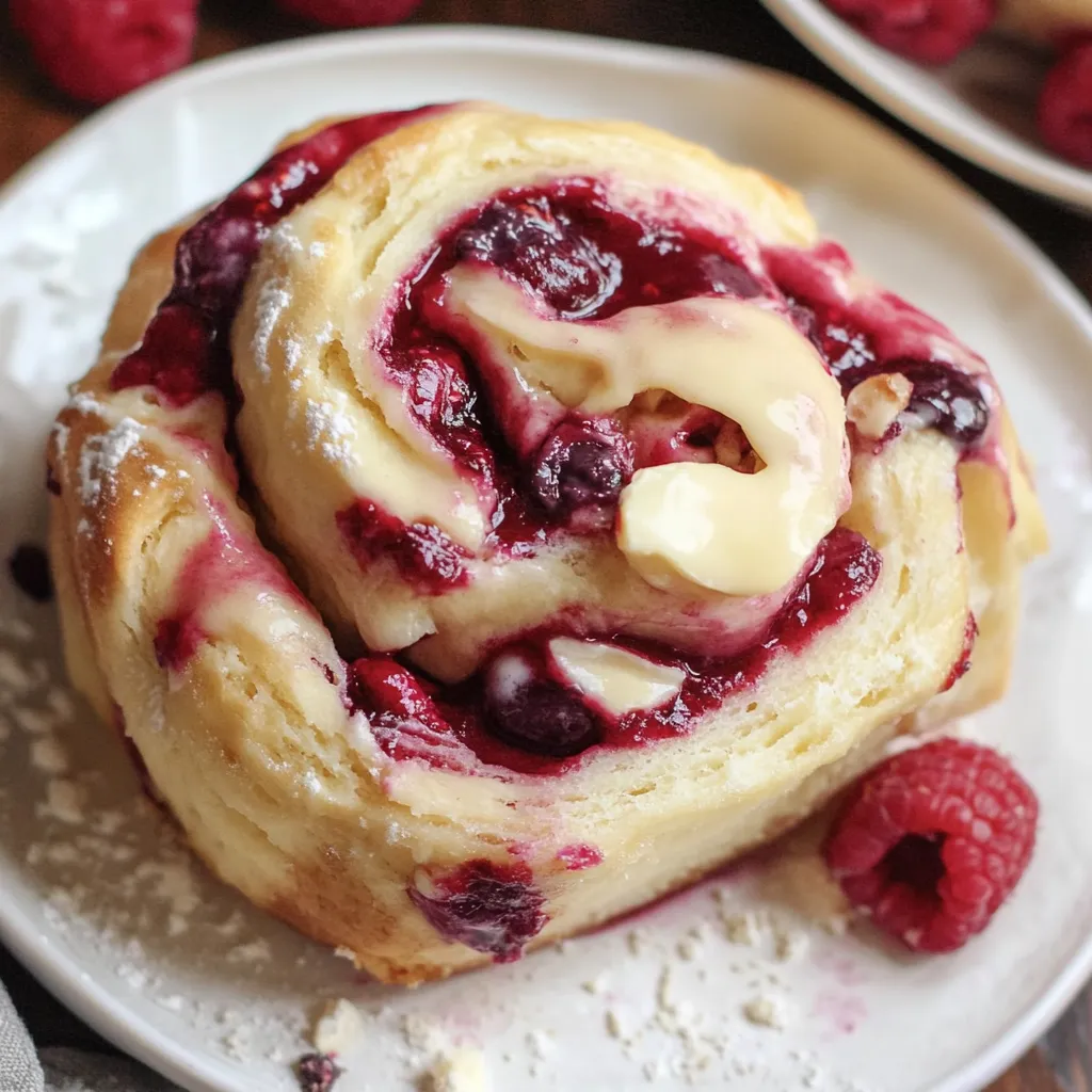 Himbeer Schoko Brötchen