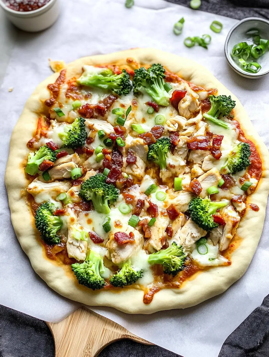 Einfache Teriyaki Hähnchen Pizza