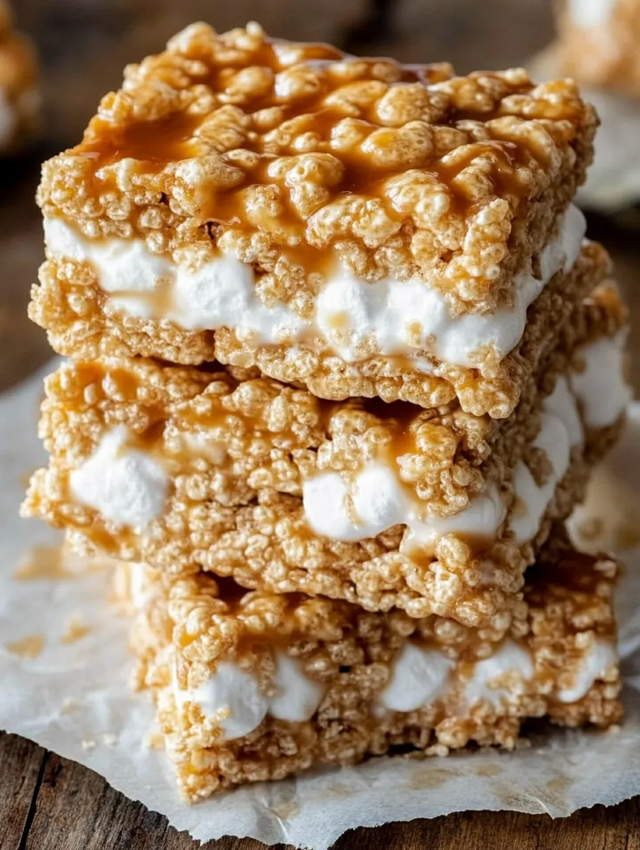 Easy Brown Butter Dulce de Leche Rice Krispie Treats