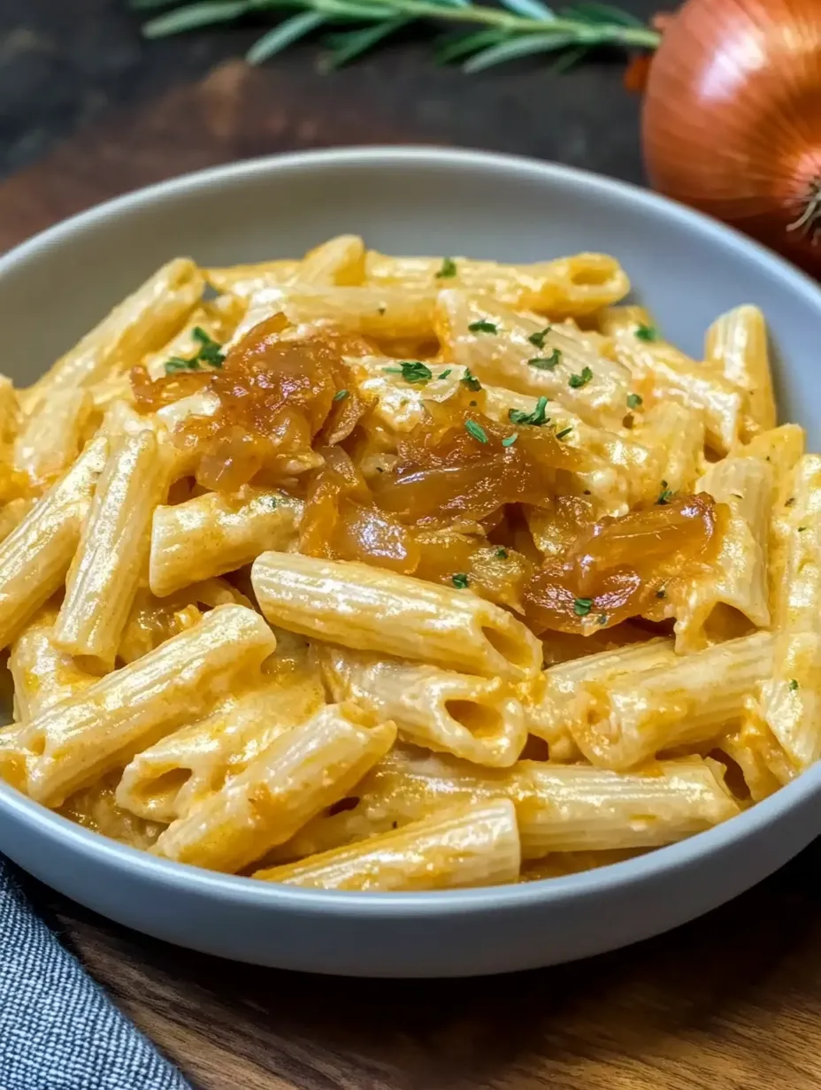 Goldene Zwiebelnudeln