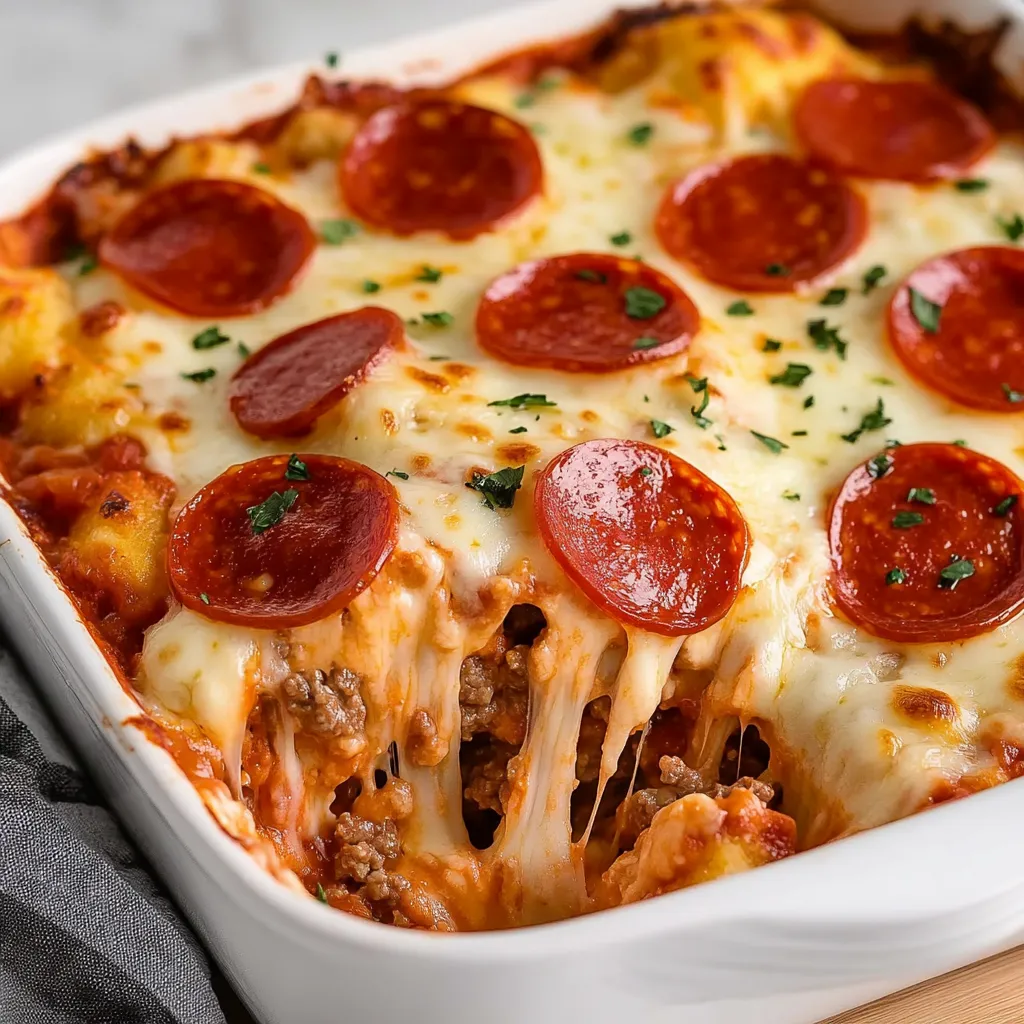 Pizza Auflauf Schnell Lecker
