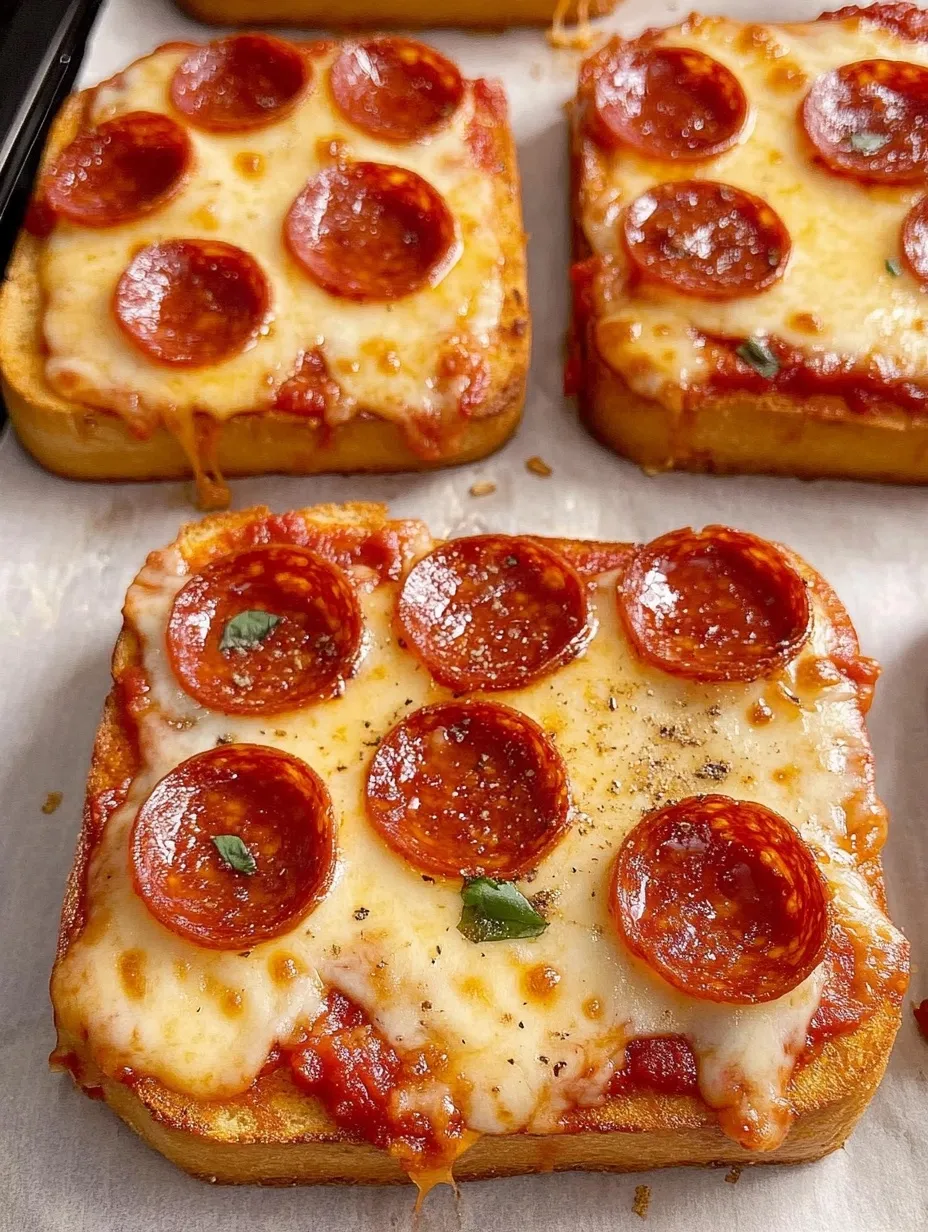 Texas Toast Knoblauchbrot Pizza