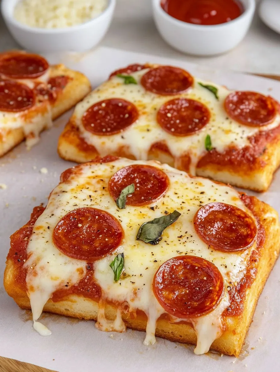 Einfache Texas Toast Knoblauchbrot Pizza